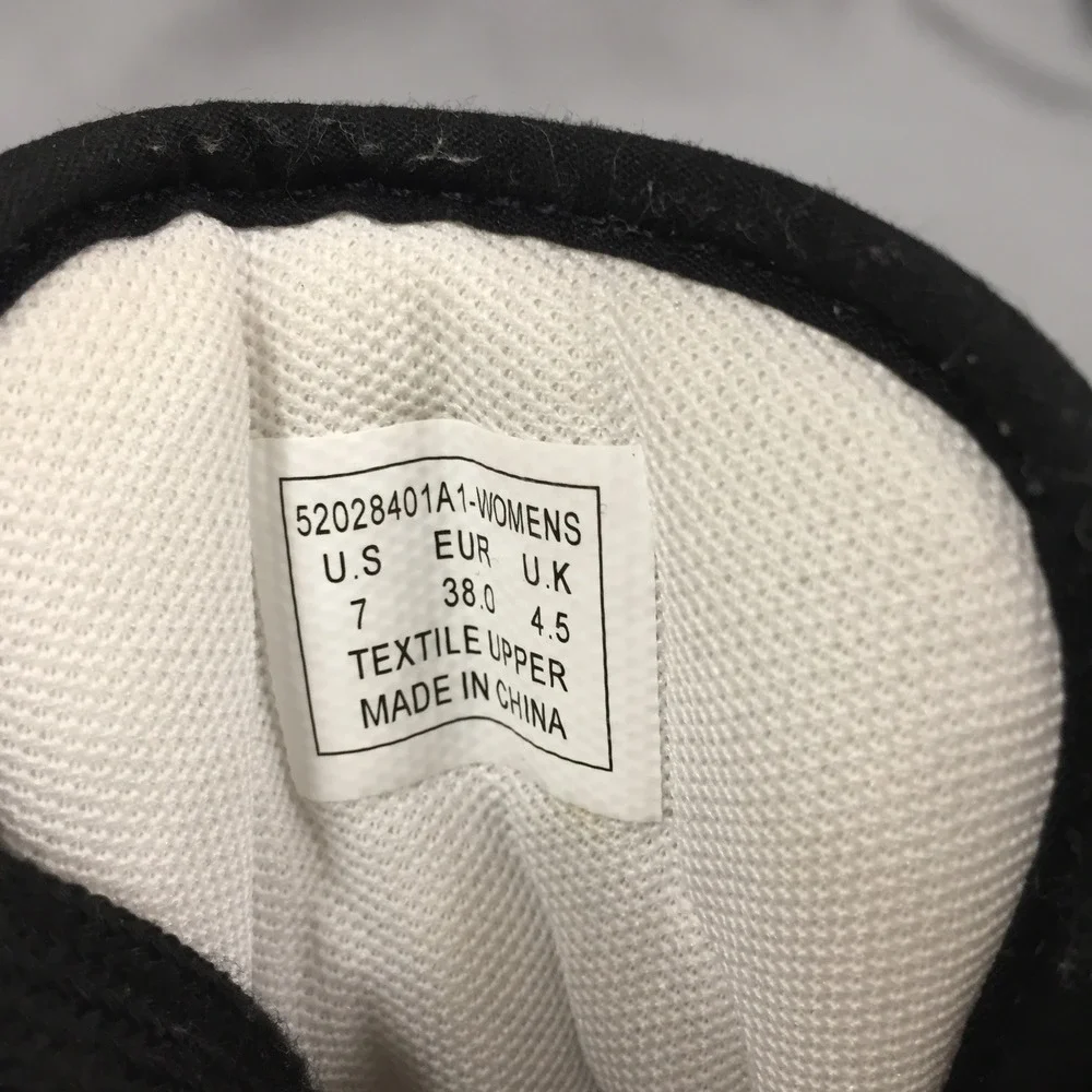 Levis Womens Black Textile High Top Sneakers Size 7‎ 52028401A1